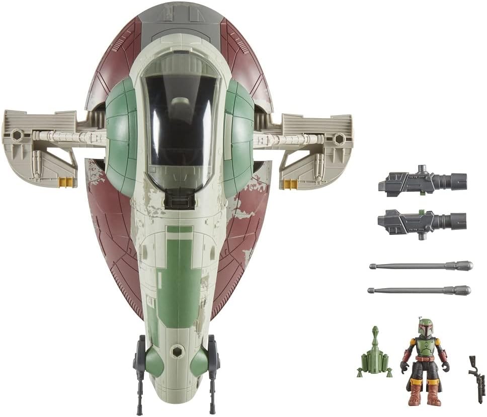 Star Wars Mission Fleet: Boba Fett With Firespray Starship Action Figure Product Image