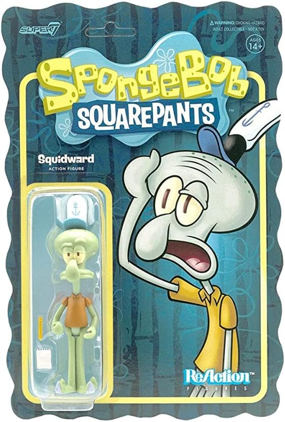 Super7 Squidward Reaction Figure 840049809505
