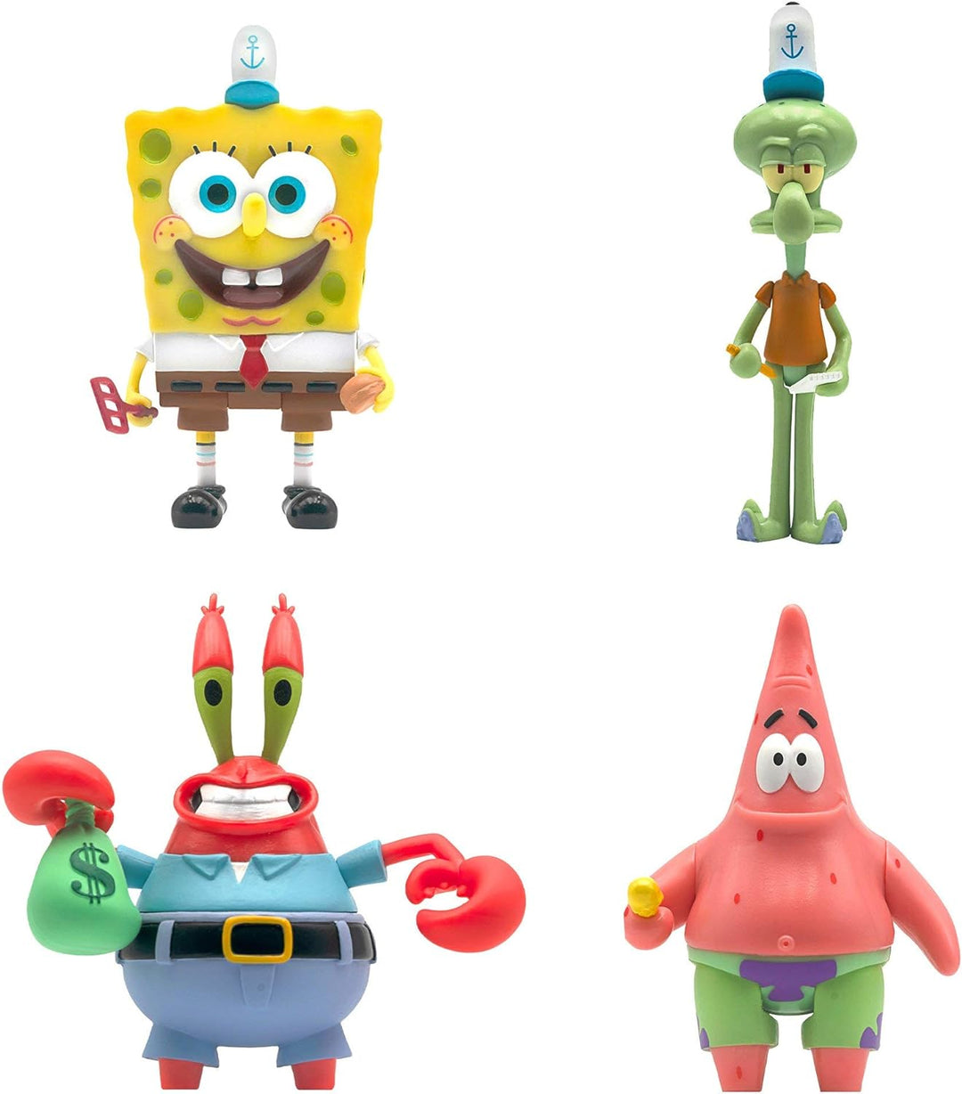Super7 Sponge Bob Wave 1 Krusty Krab Kiddie Meal NYCC Exclusive 3.75"" Reaction Figures