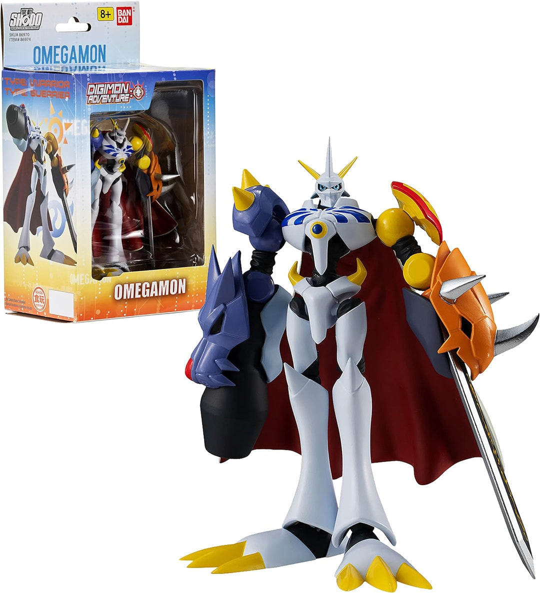 Bandai America - Digimon SHODO Omegamon 3.5" Figure 45557869748