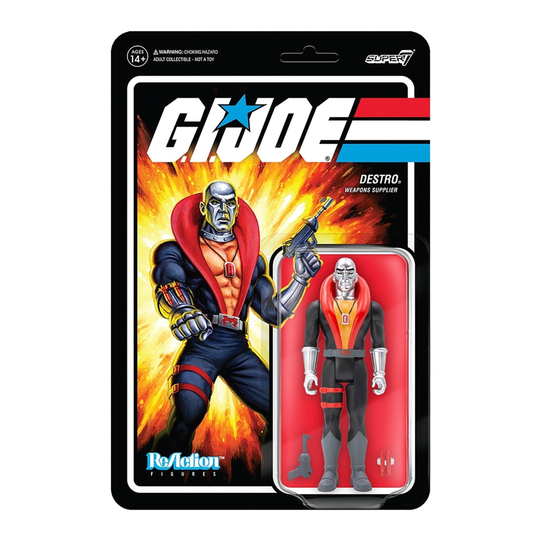 Super7 G.I. Joe ReAction Destro Weapons Supplier Cobra Action Figure Product Image