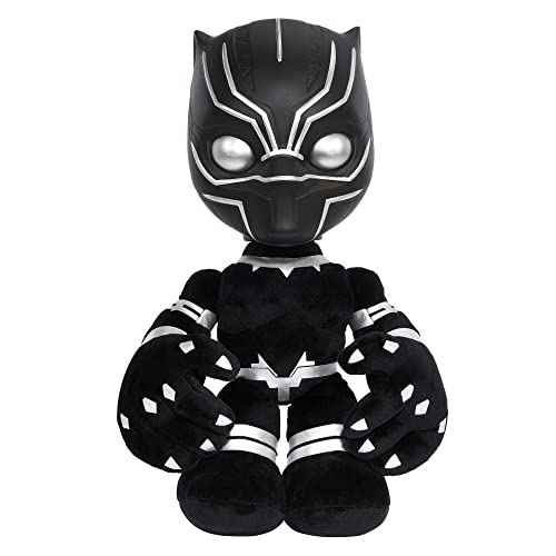 Marvel Black Panther Heart of Wakanda Plush Figure with Lights and Sounds Black Panther Soft Doll for Fans and Collectors Product Image