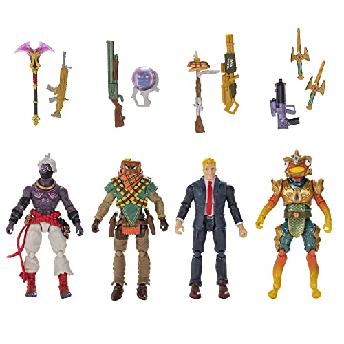 Fortnite Solo Figures Squad Mode Four 4-inch Highly Detailed Figures with Weapons and Harvesting Tools Product Image