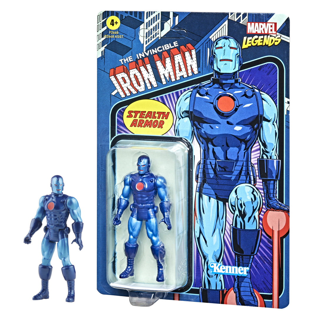 Product Image of Marvel Hasbro Legends Series 3.75-inch Retro 375 Collection Stealth Suit Iron Man Action Figure