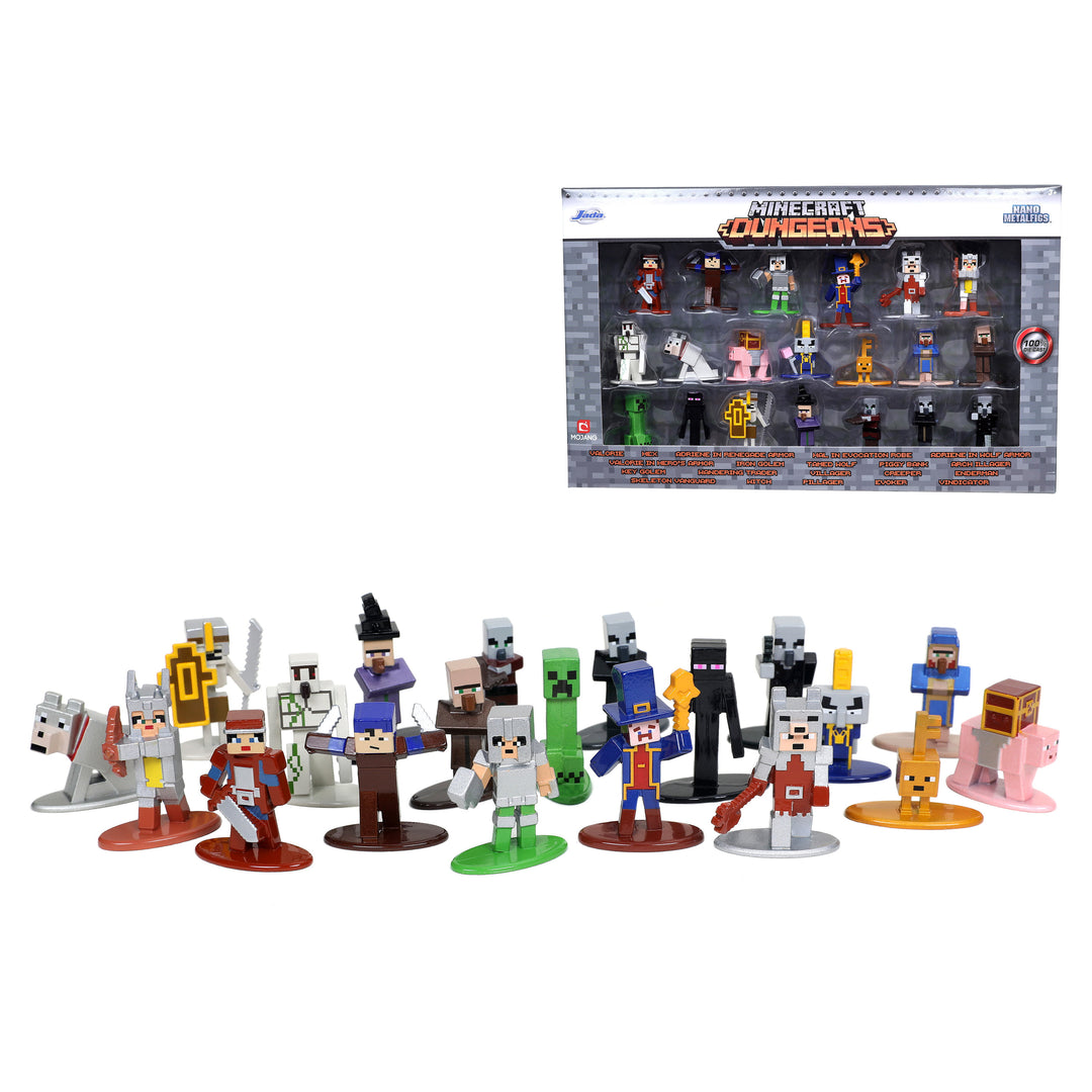 Jada Toys Minecraft Dungeons Nano Metalfigs 1.65" Die-cast Collectible Figures 20-Pack Product Image