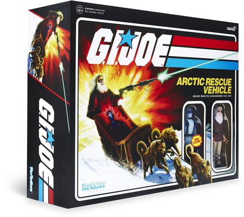 Super7 - G.I. Joe ReAction Figures - Arctic Rescue Vehicle (Snake Eyes & Blind Woodsman) Product Image