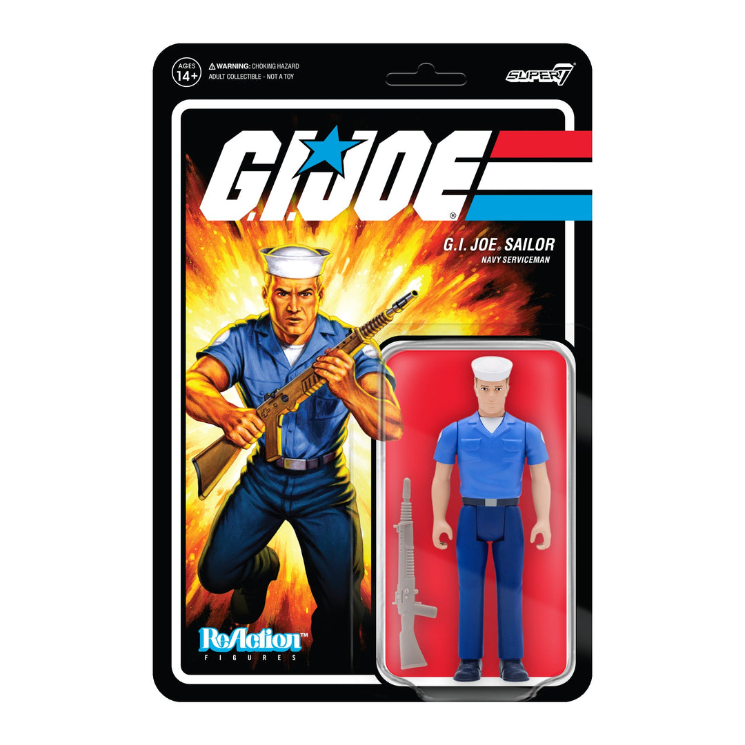Super7 - G.I. Joe ReAction Figures Wave 2 - Blueshirt Clean (Pink) Product Image