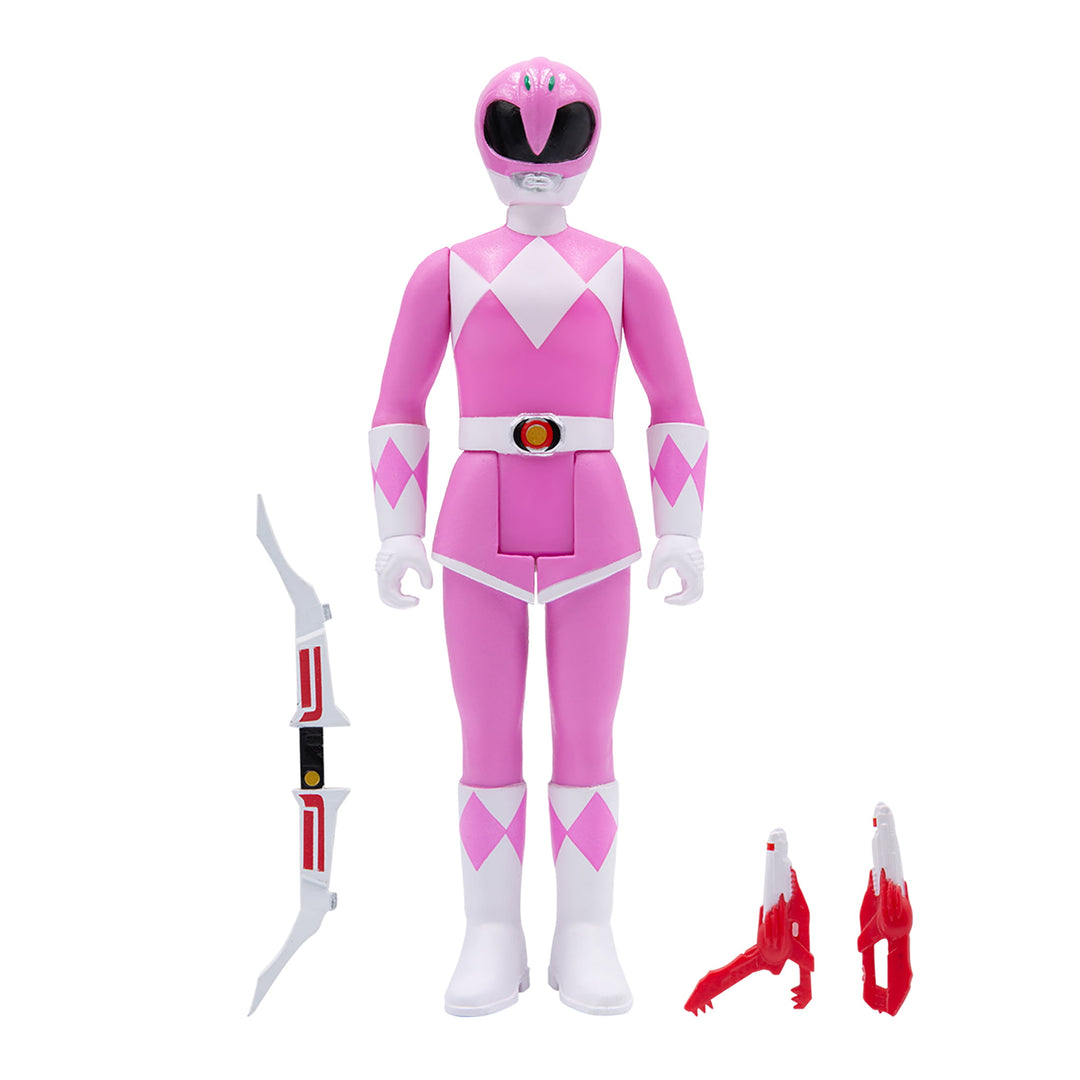 Super7 Mighty Morphin Power Rangers Pink Ranger ReAction Action Figure Product Image