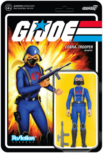 Super7 - G.I. Joe Reaction Wave 4 - Cobra Female Trooper Long Blonde Hair (Pink) Product Image