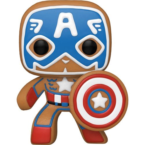 Funko Marvel Holiday Gingerbread Captain America Pop! Vinyl Figure Product Image