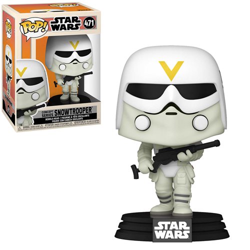 Product Image of Funko Pop! Star Wars: Concept Series Snowtrooper Pop! Vinyl Figure with Pop! Protector