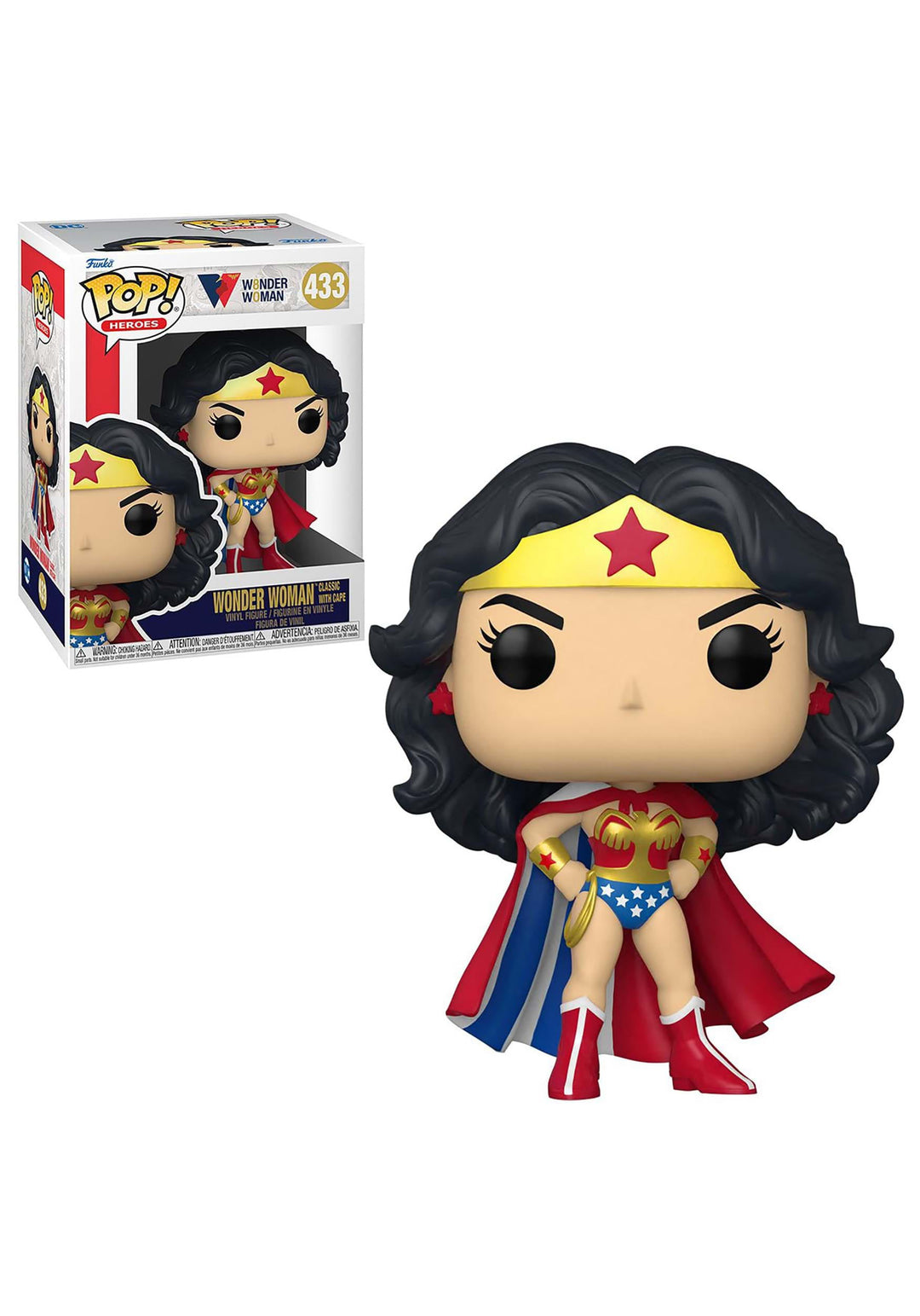 FUNKO POP! HEROES: Wonder Woman 80th-Wonder Woman(ClassicW/ Cape) Product Image