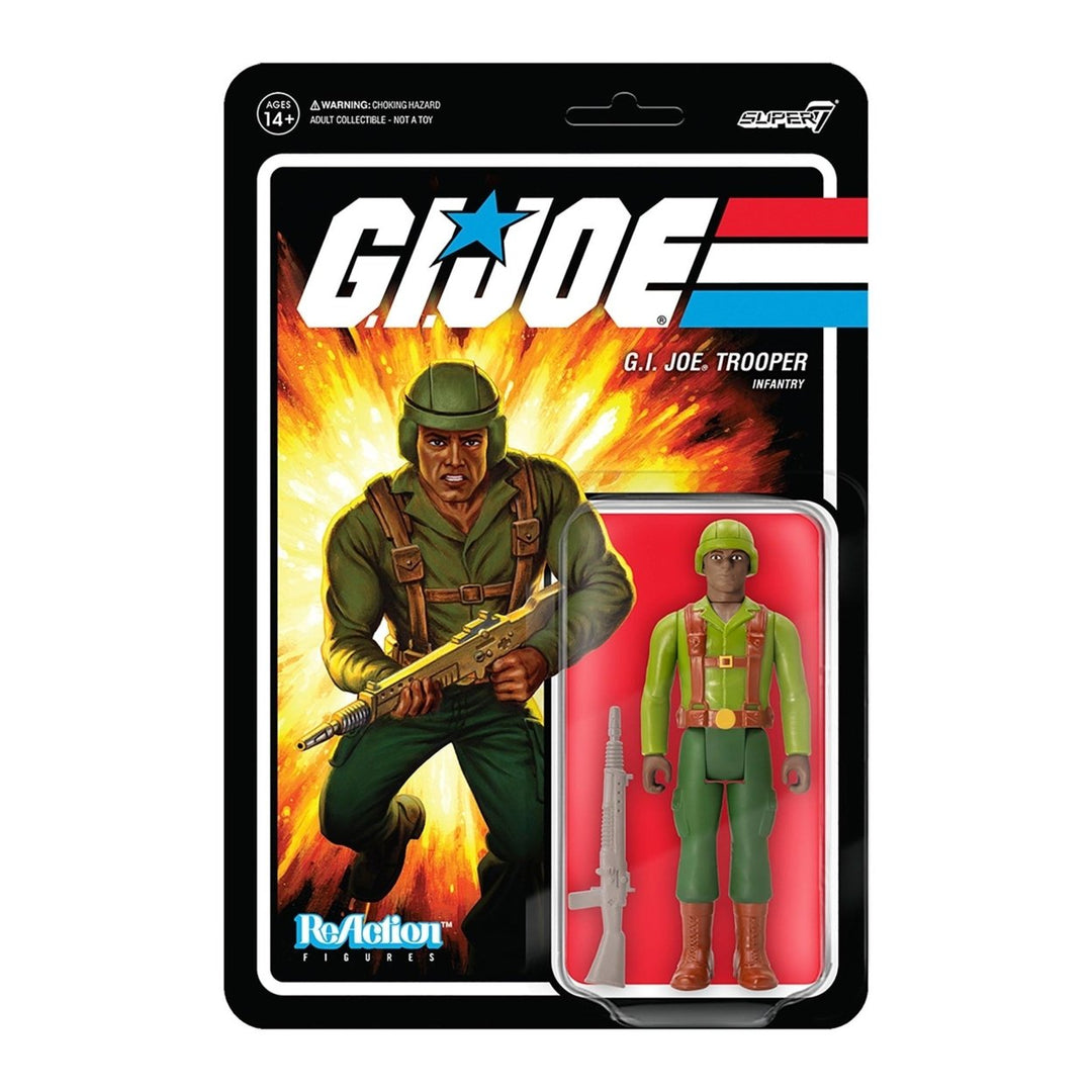Super7 - G.I. Joe Reaction Figures Wave 1A - Greenshirt (Dark Brown) Product Image