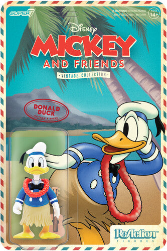 Super7 - Disney Reaction Figures Wave 2 - Vintage Collection - Hawaiian Holiday - Donald Duck Product Image