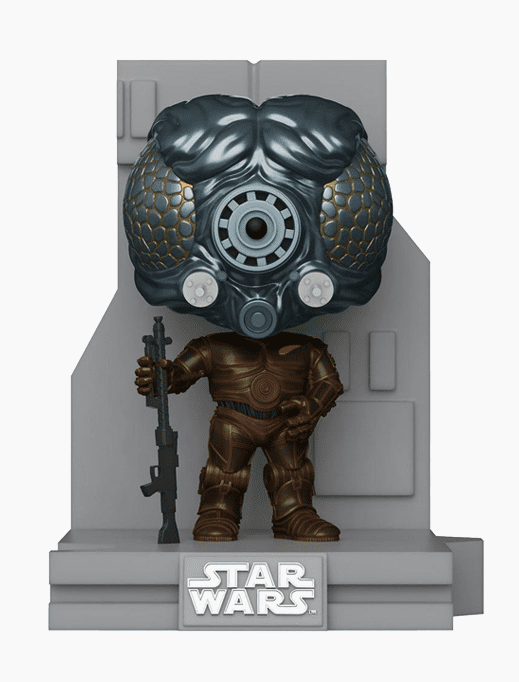 Star Wars 4-LOM Metallic Bounty Hunter Deluxe Pop! - Excl.