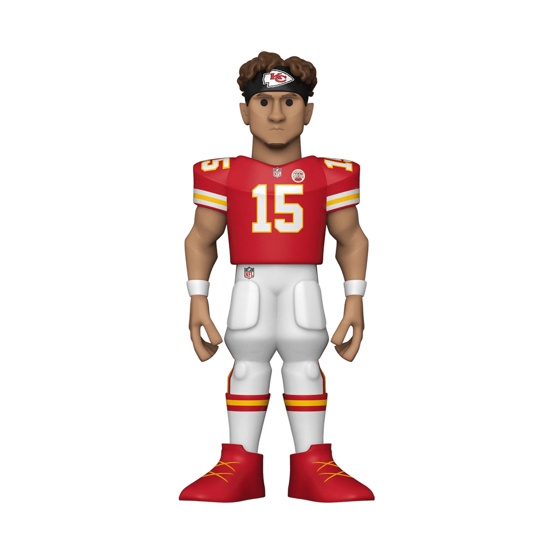 Product Image of Funko Pop! NFL Chiefs Patrick Mahomes (Home) 5-Inch Vinyl Gold Figure with Pop! Protector