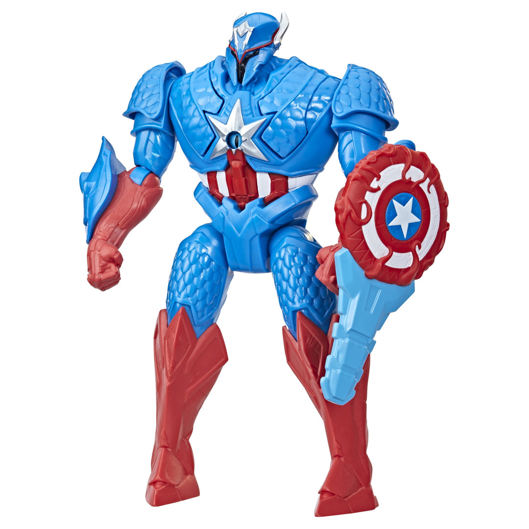 Marvel Avengers Mech Strike Monster Hunters Hunter Suit Captain America Toy - 8-Inch-Scale Deluxe Action Figure Product Image