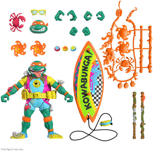 Teenage Mutant Ninja Turtles (TMNT) Super7 Ultimates Sewer Surfer Mike Action Figure