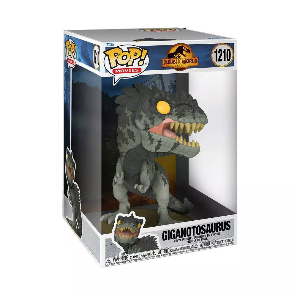 Product Image of Funko Pop! Jurassic World: Dominion Giganotosaurus 10-Inch Pop! Vinyl with Pop! Protector