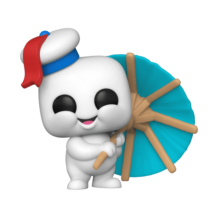 Product Image of Funko Pop! Movies: Ghostbusters Afterlife - Mini Puft with Cocktail Umbrella with Pop! Protector