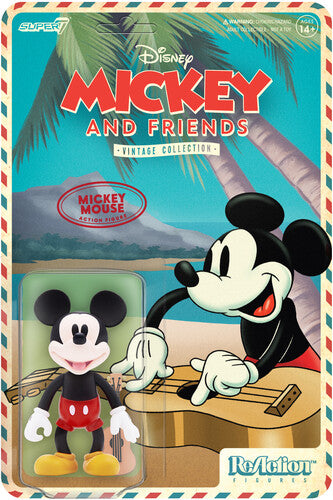 Super7 - Disney Reaction Figures Wave 2 - Vintage Collection - Hawaiian Holiday - Mickey Mouse Product Image