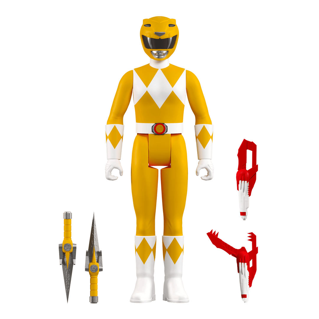 Super7 - Mighty Morphin Power Rangers ReAction Figure Wave 3 - Yellow Ranger Product Image