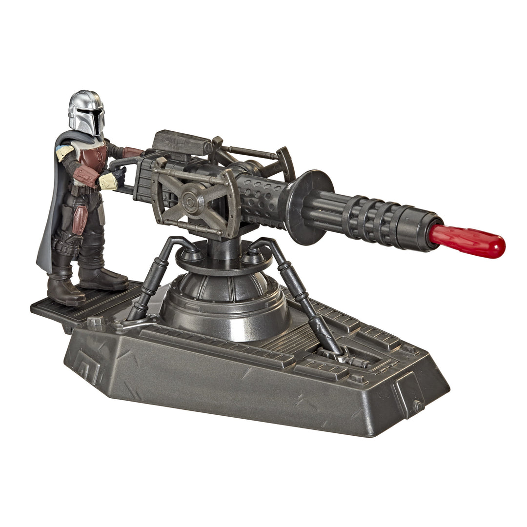 Star Wars Mission Fleet Hover E-Web Cannon Mandalorian - 2.5-Inch Figure and Vehicle Product Image