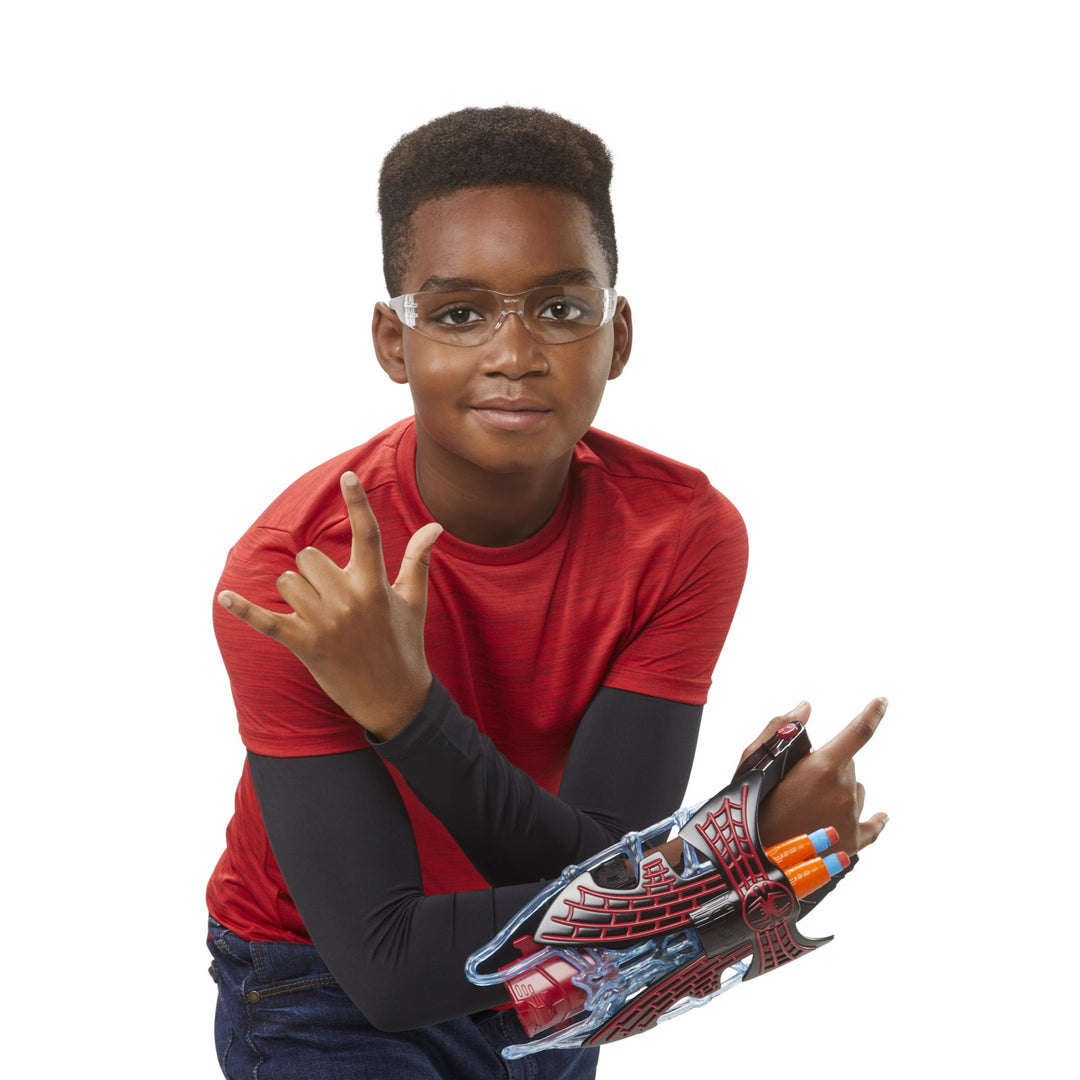 Marvel Spider-Man: Across the Spider-Verse Miles Morales Tri-Shot Blaster - NERF-Powered Toy with 3 Darts Product Image