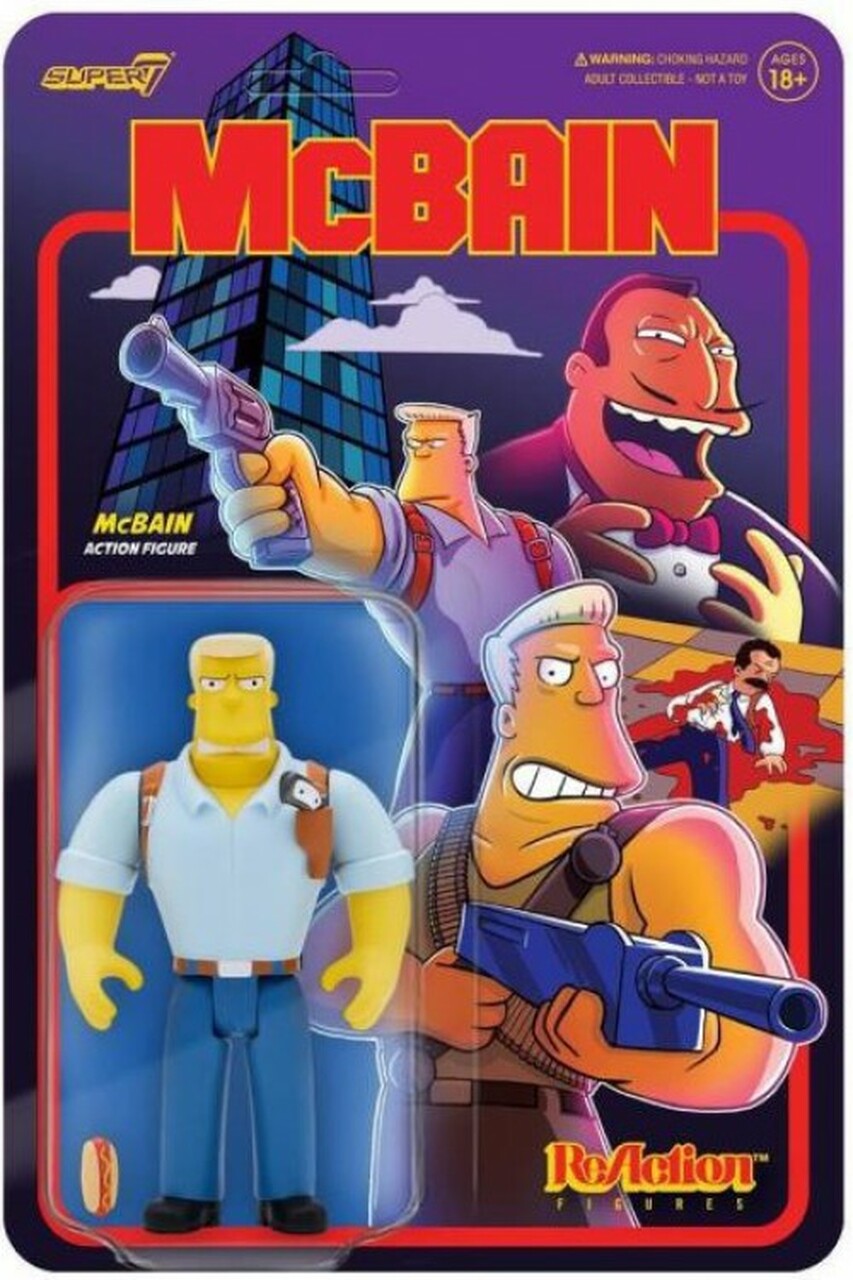 Super7 - The Simpsons ReAction Wave 1 McBain - McBain Product Image
