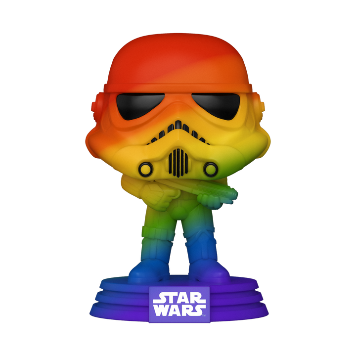 Product Image of Funko Pop! Star Wars: Pride - Stormtrooper (Rainbow) with Pop! Protector