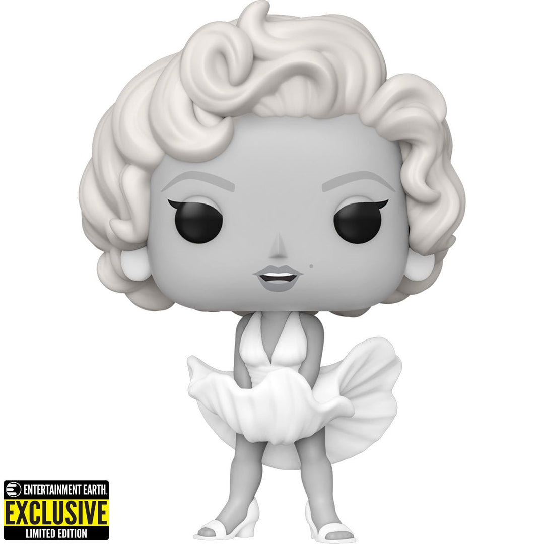 Product Image of Funko Pop! Marilyn Monroe (Black and White) - Entertainment Earth Exclusive with Pop! Protector