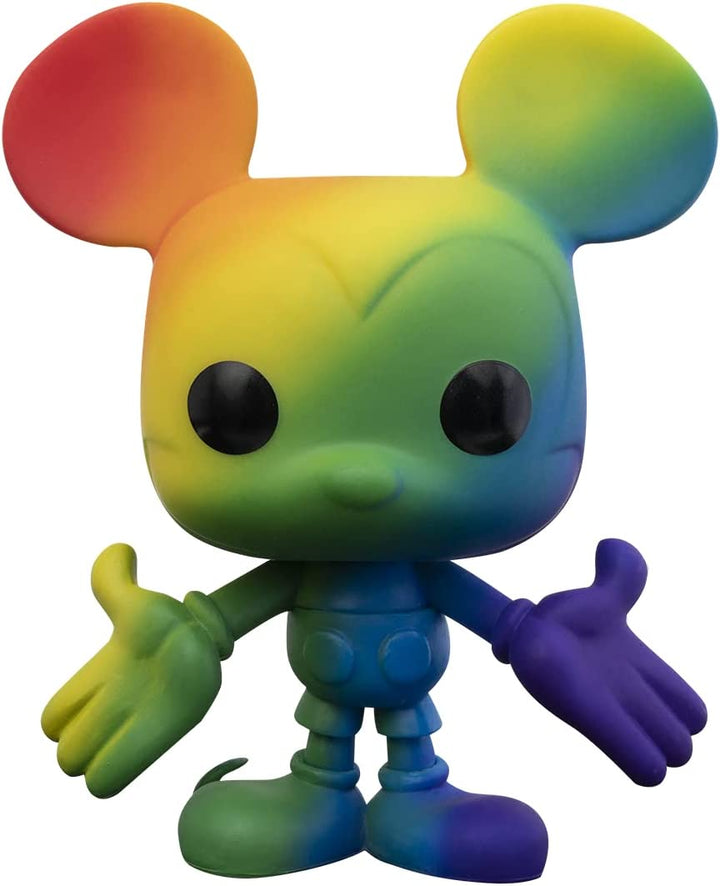Product Image of Funko Pop! Disney: Pride Mickey Mouse (Rainbow) with Pop! Protector