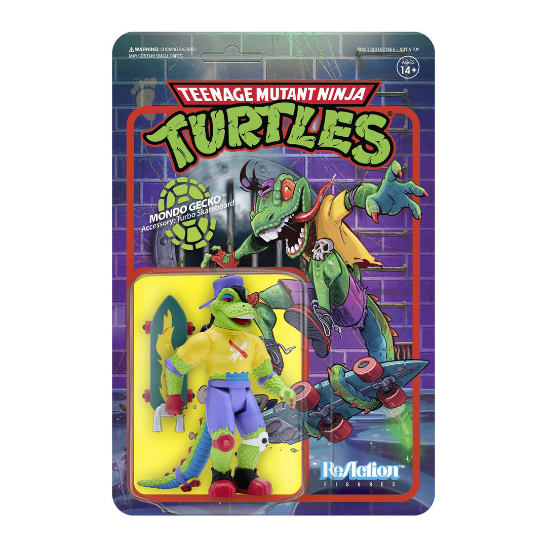 Super7 Teenage Mutant Ninja Turtles (TMNT) ReAction Mondo Gecko Action Figure Product Image