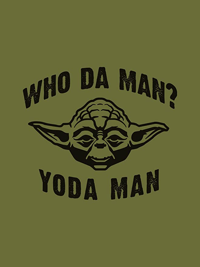 Star Wars Who Da Man? Yoda Man Design Hoodie