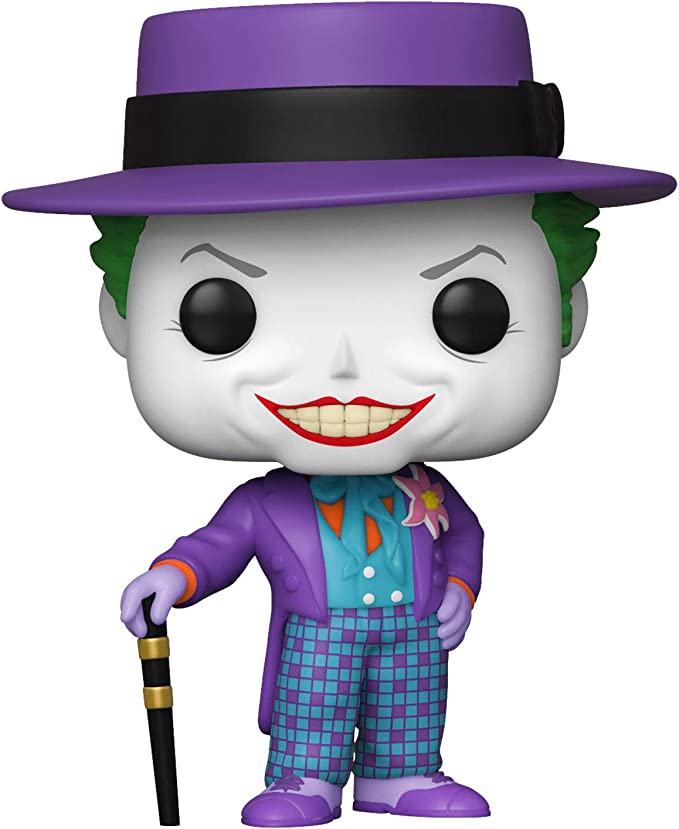 Product Image of Funko Pop! Heroes: Batman 1989-Joker with Hat with Pop! Protector