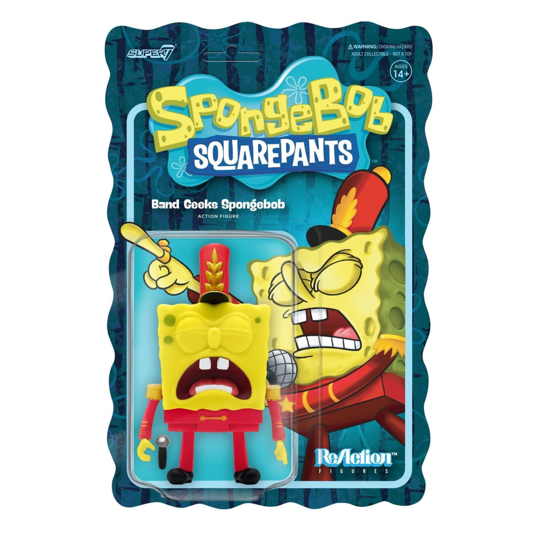 Super7 SpongeBob SquarePants ReAction Band Geeks SpongeBob Action Figure Product Image