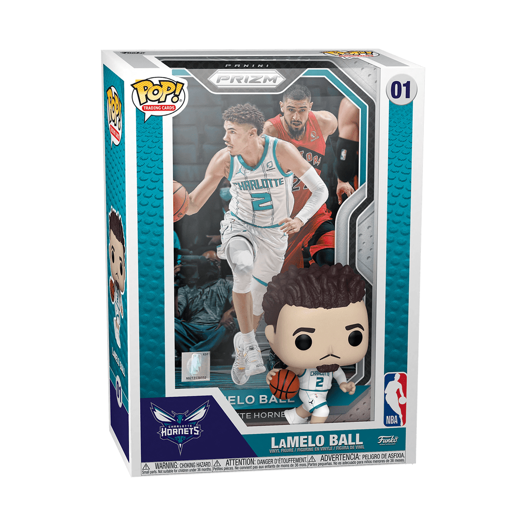 Product Image of Funko Pop! NBA LaMelo Ball Pop! Trading Card Figure with Case with Pop! Protector