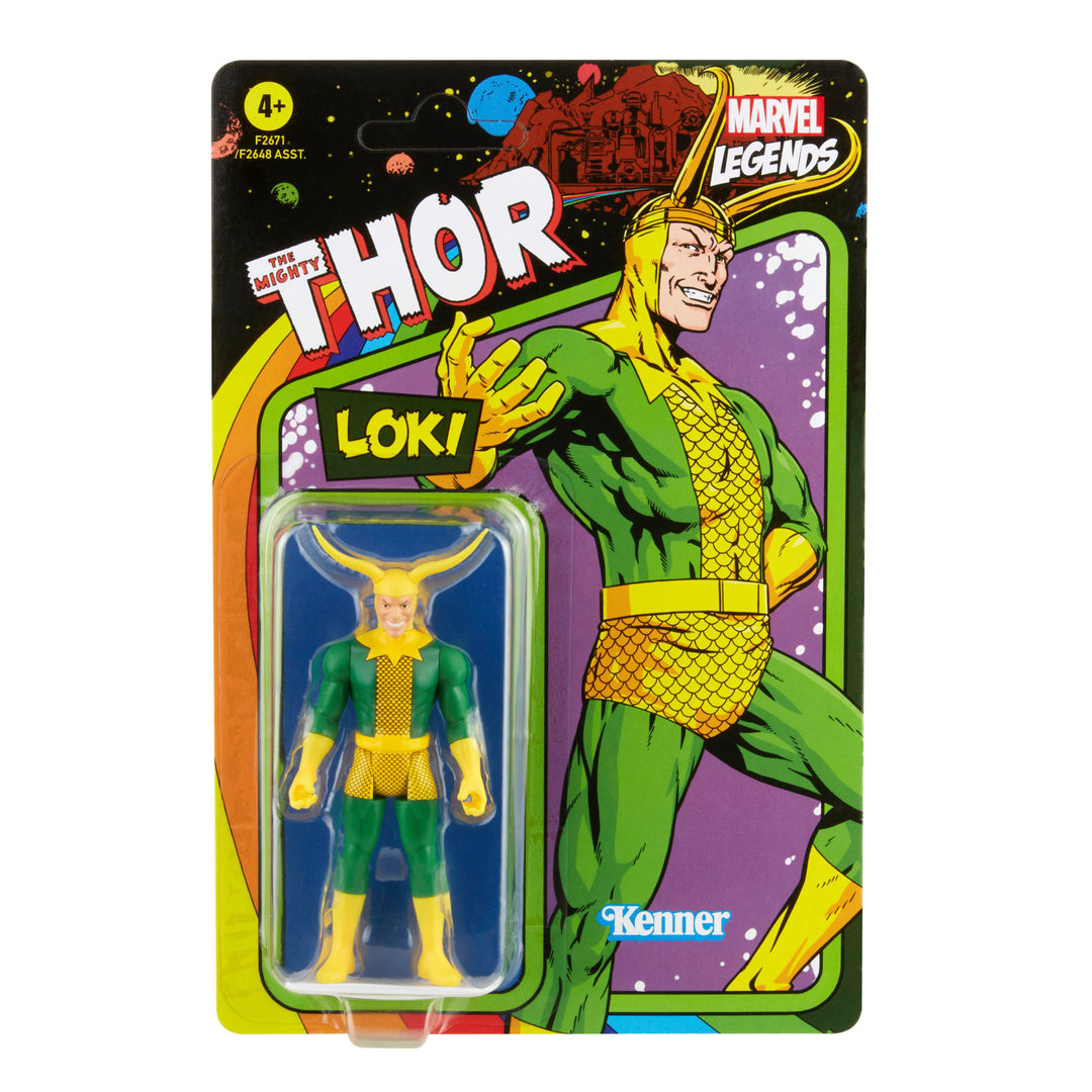 Product Image of Marvel Hasbro Legends Series 3.75-inch Retro 375 Collection Loki Action Figure