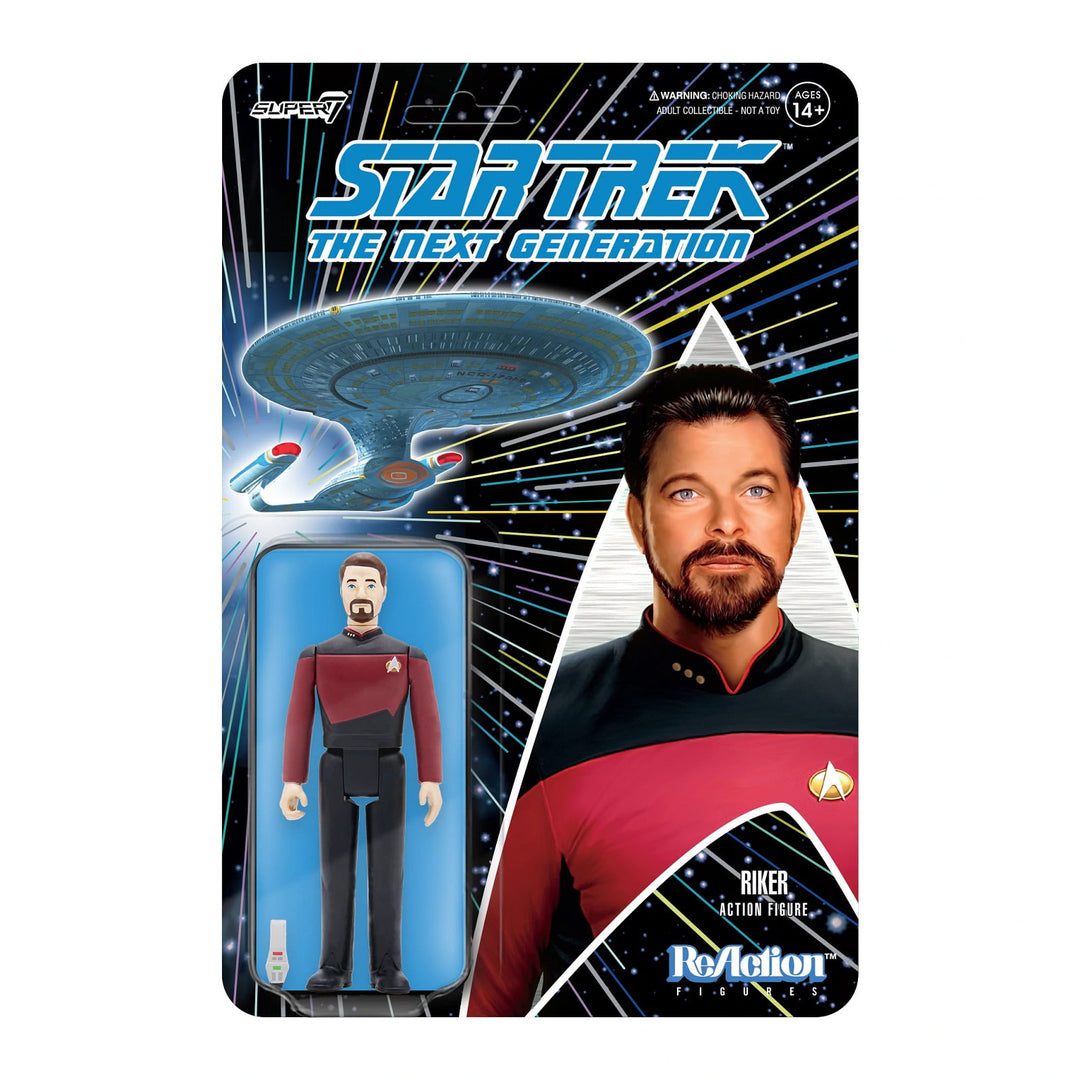 Super7 - Star Trek: The Next Generation Reaction Wave 2 - Commander Riker Product Image