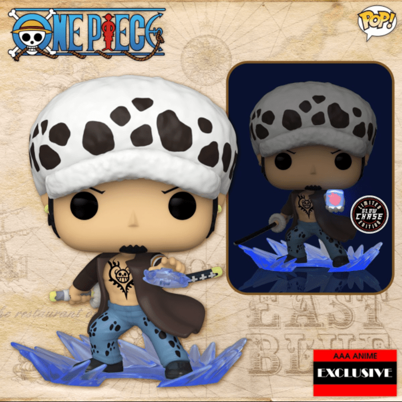 Product Image of Funko Pop! One Piece: Trafalgar Law Room Attack (AAA Anime Exclusive) with Pop! Protector