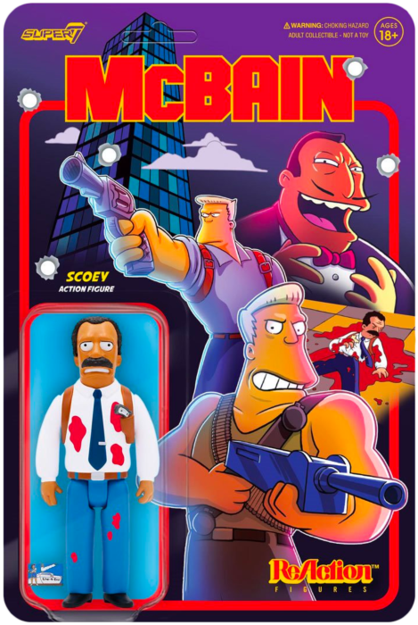Super7 - The Simpsons ReAction Wave 1 McBain - Scoey Product Image
