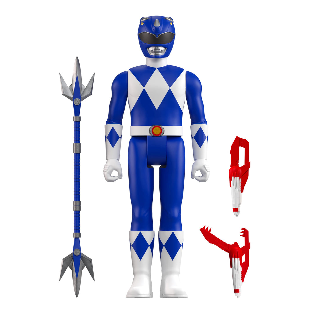 Super7 - Mighty Morphin Power Rangers ReAction Figure Wave 3 - Blue Ranger Product Image
