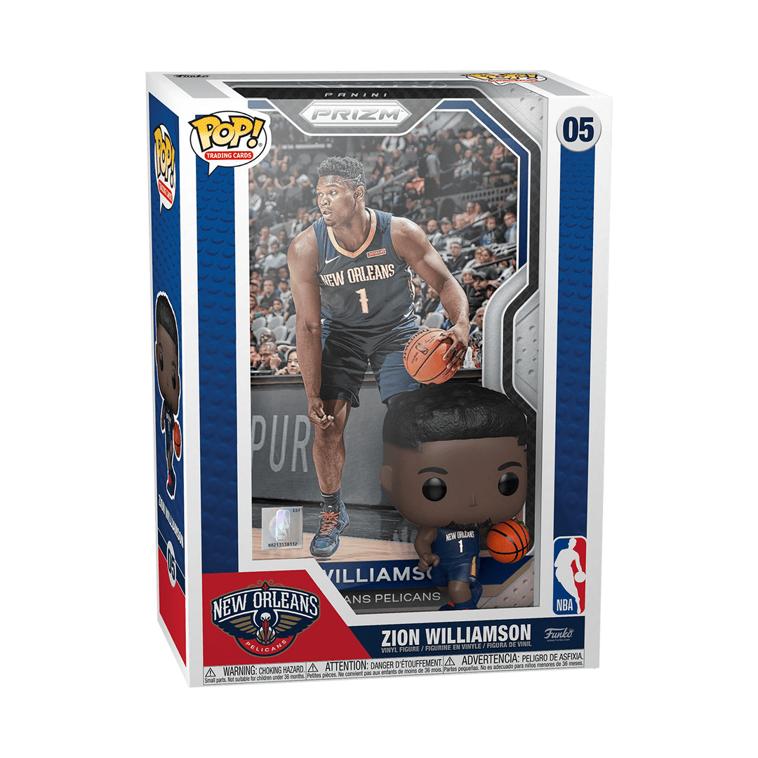 Product Image of Funko Pop! NBA Zion Williamson Pop! Trading Card Figure with Case with Pop! Protector