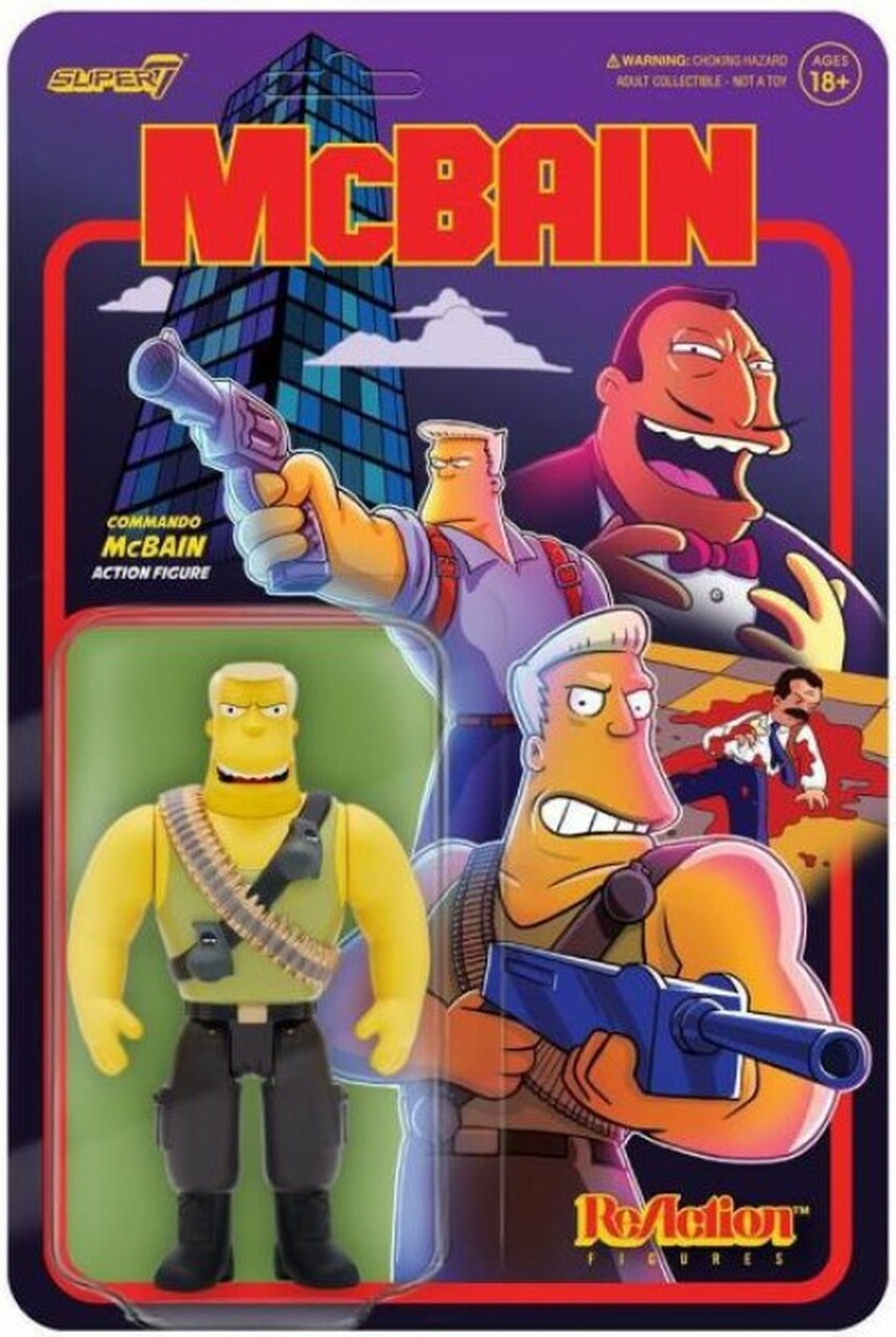 Super7 - The Simpsons ReAction Wave 1 McBain - McBain (Commando) Product Image