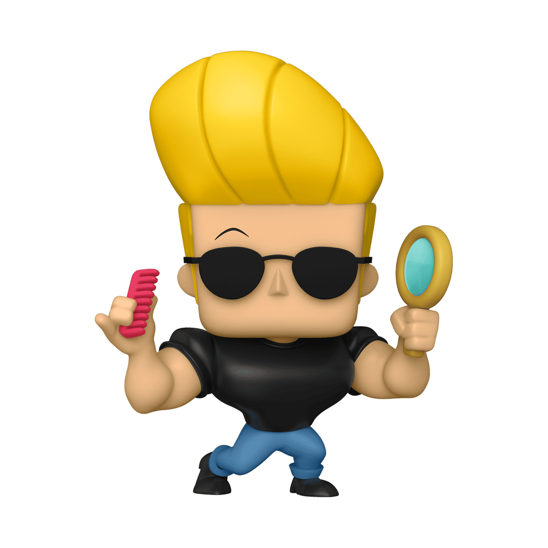 Product Image of Funko Pop! Animation: Johnny Bravo - Johnny with Mirror and Comb Plus Pop! Protector