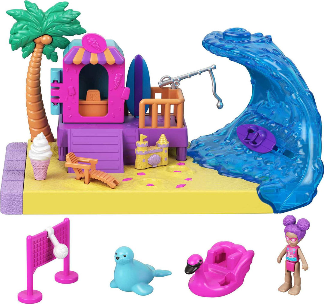 Polly Pocket Pollyville Sunshine Beach Playset Product Image