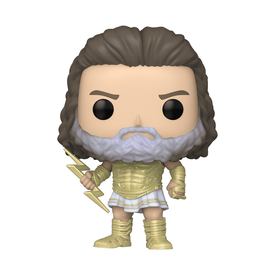 Product Image of Funko Pop! Thor: Love and Thunder Zeus Pop! Vinyl Figure with Pop! Protector