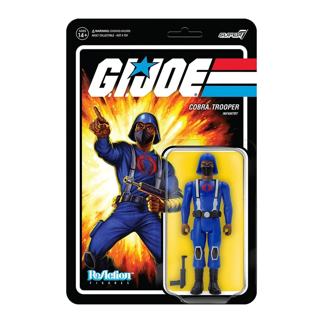 Super7 G.I. Joe ReAction African American Cobra Trooper H-Back Action Figure Product Image