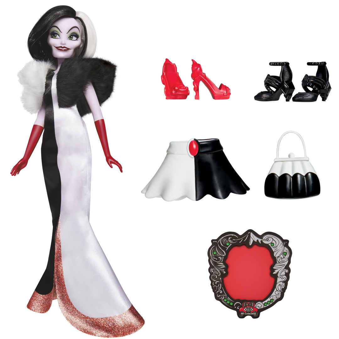 Disney Villains Cruella De Vil Fashion Doll, Accessories and Removable Clothes Product Image
