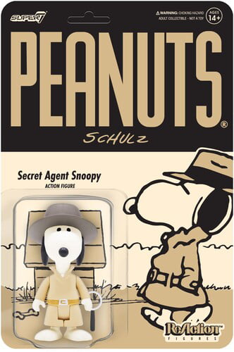 Super7 - Peanuts ReAction Figure Wave 5 - Secret Agent Snoopy Product Image
